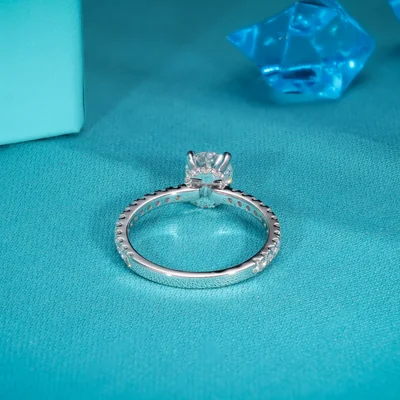 Lab Grown Diamonds - Invisible Halo Solitaire Ring