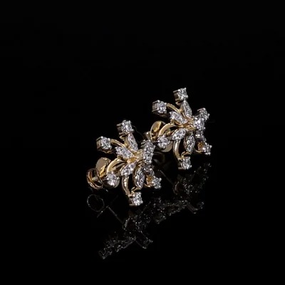 Lab Grown Diamond Swirl Earring