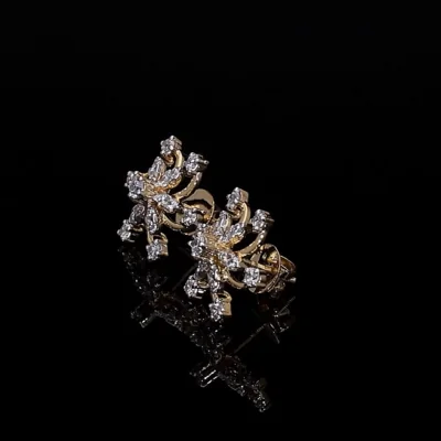 Lab Grown Diamond Swirl Earring