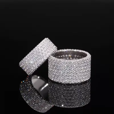 Lab Grown Diamond Iced Out Couple Rings