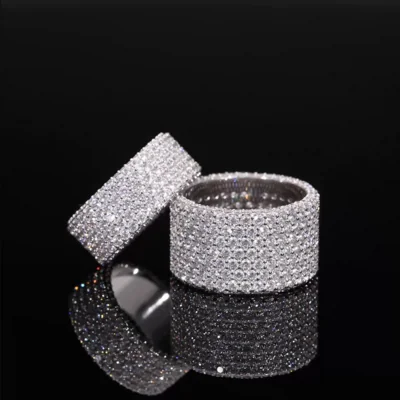 Lab Grown Diamond Iced Out Couple Rings