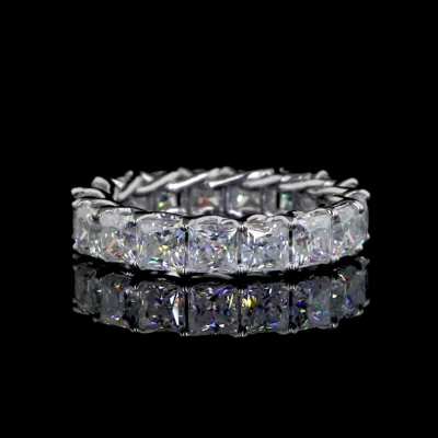 Princess Cut Eternity Band