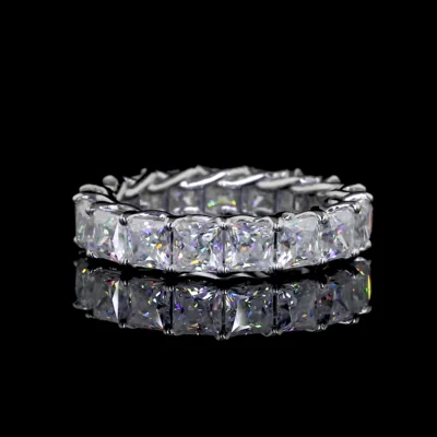Princess Cut Eternity Band