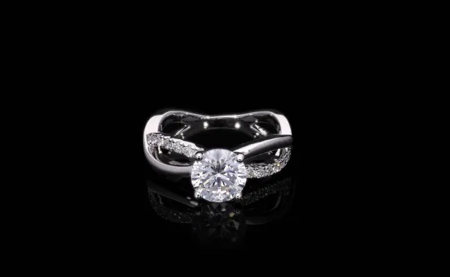 Round Cut Solitaire Lab Grown Diamond Ring