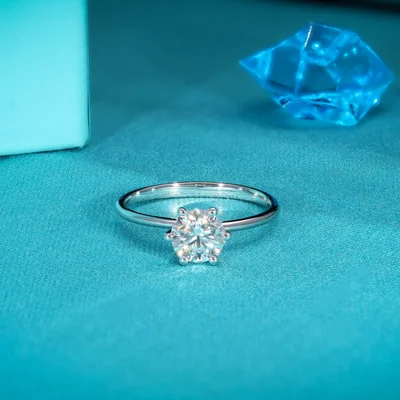 Lab Created Diamond Solitaire Ring