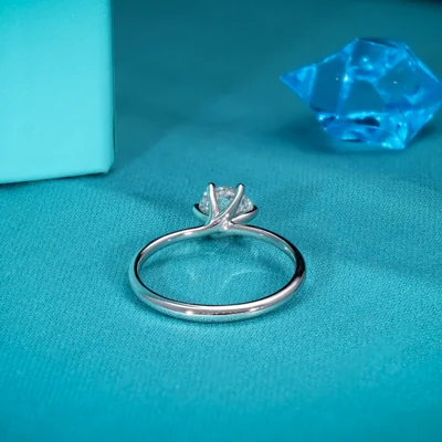 Lab Created Diamond Solitaire Ring