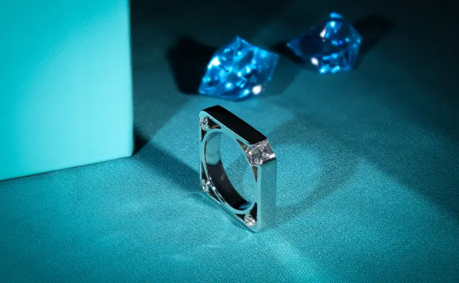 Carre Cut Lab Grown Diamond Ring