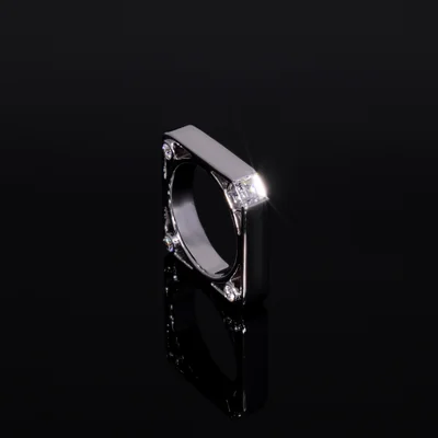 Carre Cut Lab Grown Diamond Ring