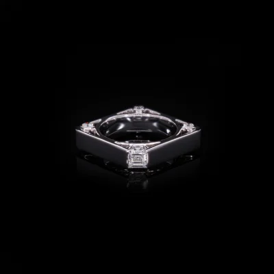 Carre Cut Lab Grown Diamond Ring