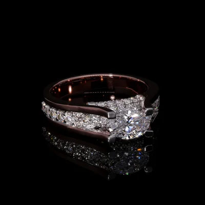 Lab Grown Diamond Oval Floating Ring