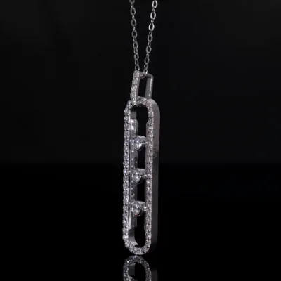 Lab Grown Diamond Twisted Infinity Pendant