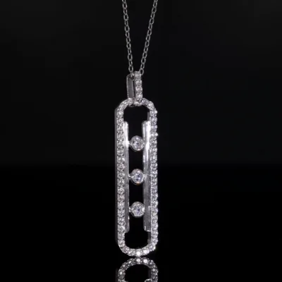 Lab Grown Diamond Twisted Infinity Pendant