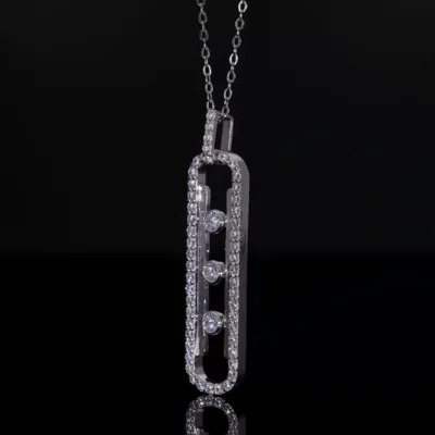 Lab Grown Diamond Twisted Infinity Pendant