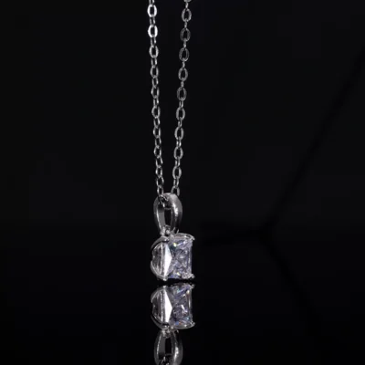Princess Cut Lab Grown Diamond Solitaire Pendant