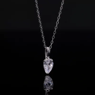 Pear Cut Lab Grown Diamond Pendant