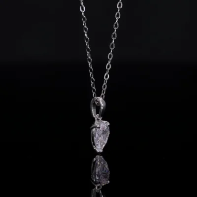 Pear Cut Lab Grown Diamond Pendant