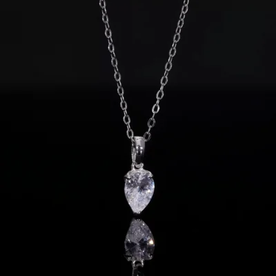 Pear Cut Lab Grown Diamond Pendant