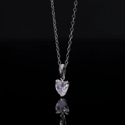 Heart Cut Lab Grown Diamond Pendant