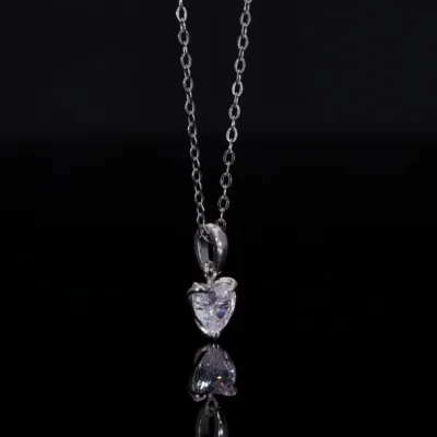Heart Cut Lab Grown Diamond Pendant
