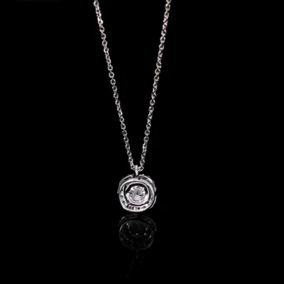 Lab Grown Diamond Halo Pendant