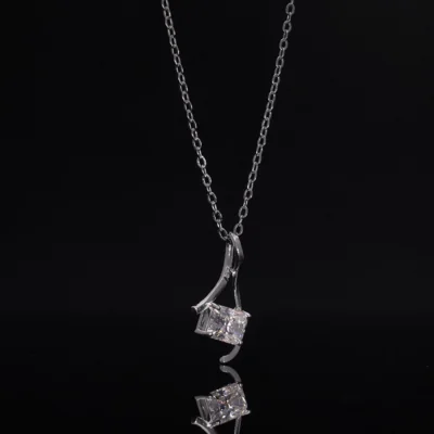 Radiant Cut Lab Grown Diamond Pendant