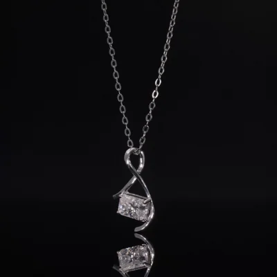 Radiant Cut Lab Grown Diamond Pendant