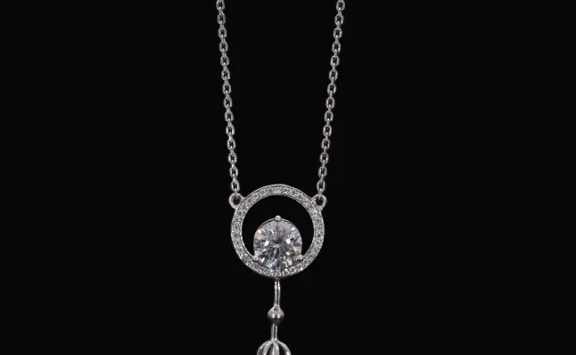 Lab Grown Diamond Round Halo Pendant