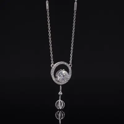 Lab Grown Diamond Round Halo Pendant