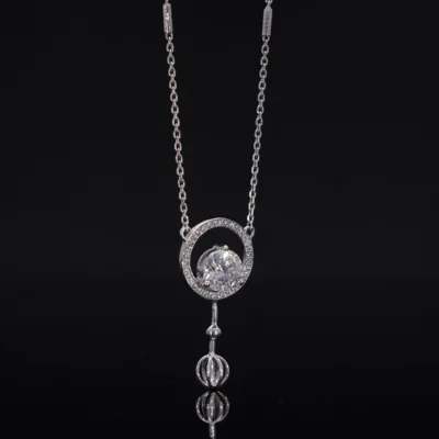 Lab Grown Diamond Round Halo Pendant