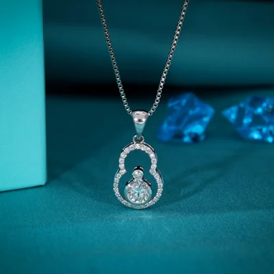 Lab Grown Diamond Snow Man Pendant