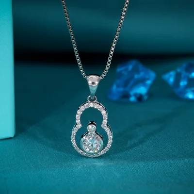 Lab Grown Diamond Snow Man Pendant