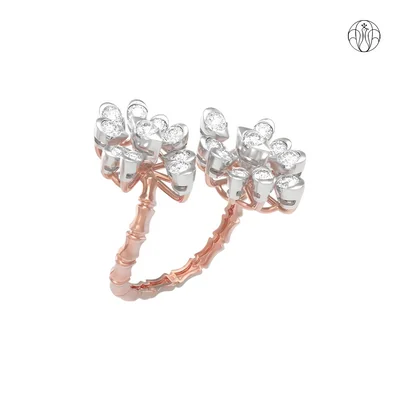 Vedika Ring (CI. Zaveri)-  0.826 CTW 20 PCS VS1 Lab Grown Round Diamond Ring