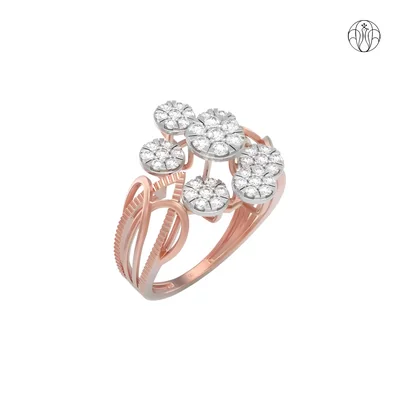 Utkarsh Ring (CI. Zaveri)- 0.651 CTW 49 PCS VS1 Lab Grown Round Diamond Ring