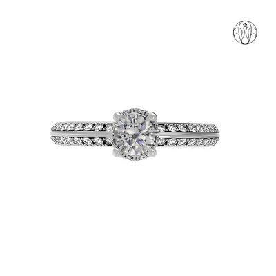 Liana Ring (CI. Zaveri)- 0.812 CTW 73 PCS VS1 Lab Grown Round Diamond Ring