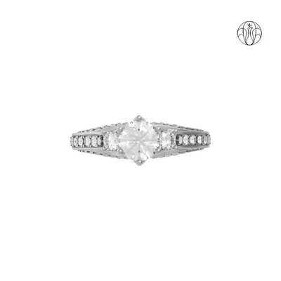 Serena Ring(CI. Zaveri)- 1.024 CTW 51 PCS VS1 Lab Grown Round Diamond Ring