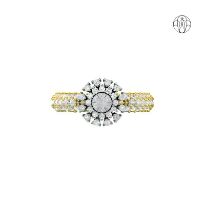 Nandini Ring (CI. Zaveri)- 0.8 CTW 67 PCS VS1 Lab Grown Round Diamond Ring