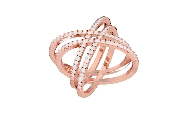 Iraaya Ring (CI. Zaveri)- 0.88 CTW 87 PCS VS1 Lab Grown Round Diamond Ring