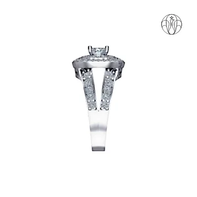 Liora Ring (CI. Zaveri)- 1.448 CTW 63 PCS VS1 Lab Grown Round Diamond Geometric Design Ring