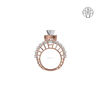 Seraphine Radiance (CI. Zaveri)- 2.62 CTW 83 PCS VS1 Lab Grown Round Diamond High Jewellery Ring
