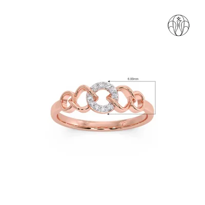 Nayra Ring (CI. Zaveri)-  0.05 CTW 10 PCS VS1 Lab Grown Round Diamond Ring