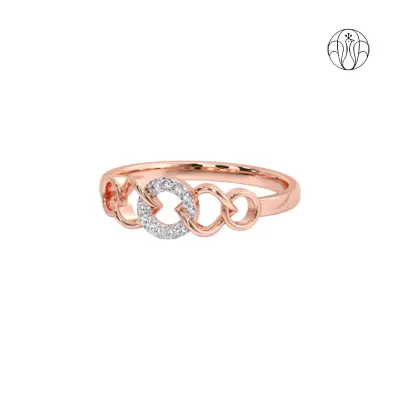 Nayra Ring (CI. Zaveri)-  0.05 CTW 10 PCS VS1 Lab Grown Round Diamond Ring
