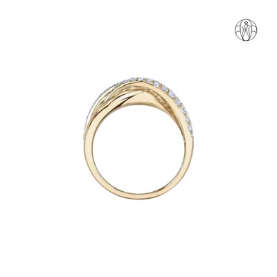 Ananya Ring (CI. Zaveri)- 0.73 CTW 50 PCS VS1 Lab Grown Round Diamond Ring