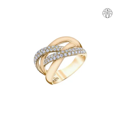 Ananya Ring (CI. Zaveri)- 0.73 CTW 50 PCS VS1 Lab Grown Round Diamond Ring