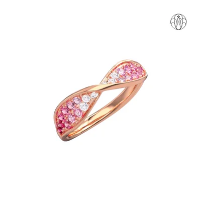 Roselina RIng (CI. Zaveri)- 0.30 CTW 24 PCS VS1 Lab Grown Round Diamond  Ring