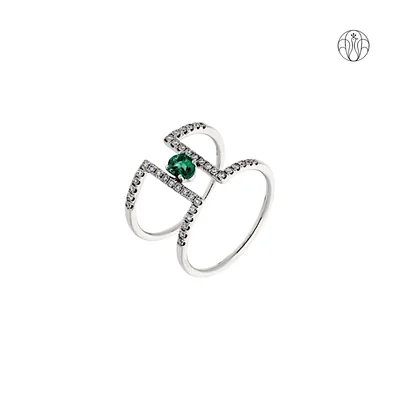 Myra Ring (CI. Zaveri)- 0.3 CTW 38 PCS VS1 Lab Grown Round Diamond Ring