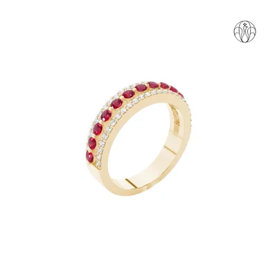 Meera Ring (CI. Zaveri)- 0.295 CTW 50 PCS VS1 Lab Grown Round Diamond  Ring