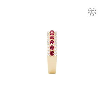 Meera Ring (CI. Zaveri)- 0.295 CTW 50 PCS VS1 Lab Grown Round Diamond  Ring