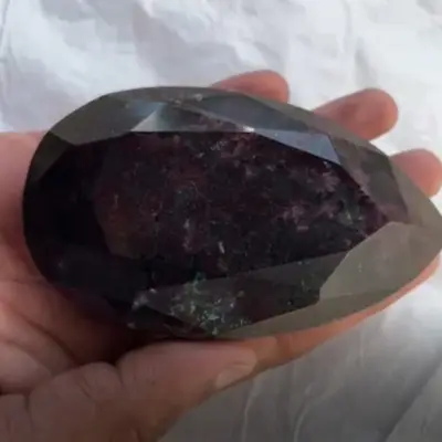 Giant Natural Ruby  2705 Carats  Dark Red Antique Pear Shape Natural Ruby Gemstone Certified Untreated Collector's Piece
