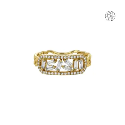 Aarohi Grace(CI. Zaveri)-  0.168 CTW 69 PCS VS1 Lab Grown Round Diamond Ring