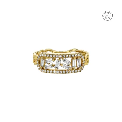 Aarohi Grace(CI. Zaveri)-  0.168 CTW 69 PCS VS1 Lab Grown Round Diamond Ring